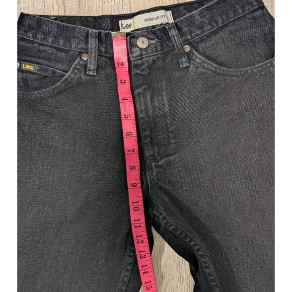 Lee Mens Jeans Regular Fit  Black Size 30x32 | Classic Straight Leg Denim - Picture 9 of 11